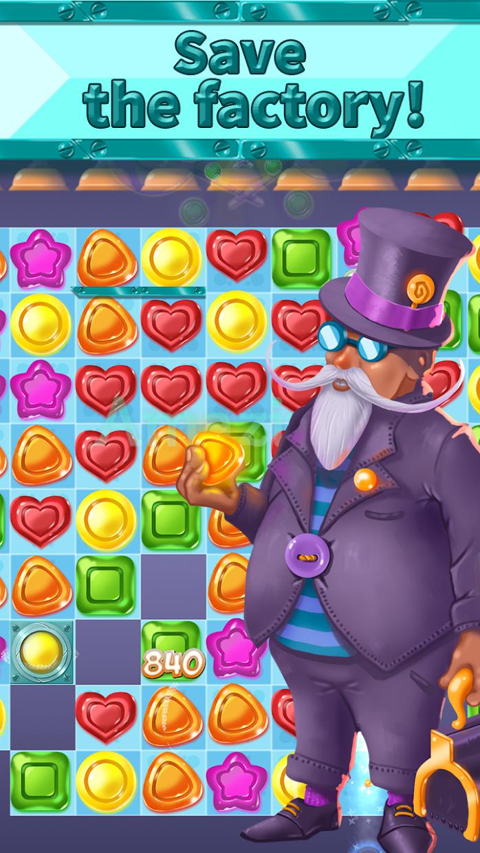 Professor Candy - Match 3 Puzzle Game_截图_4