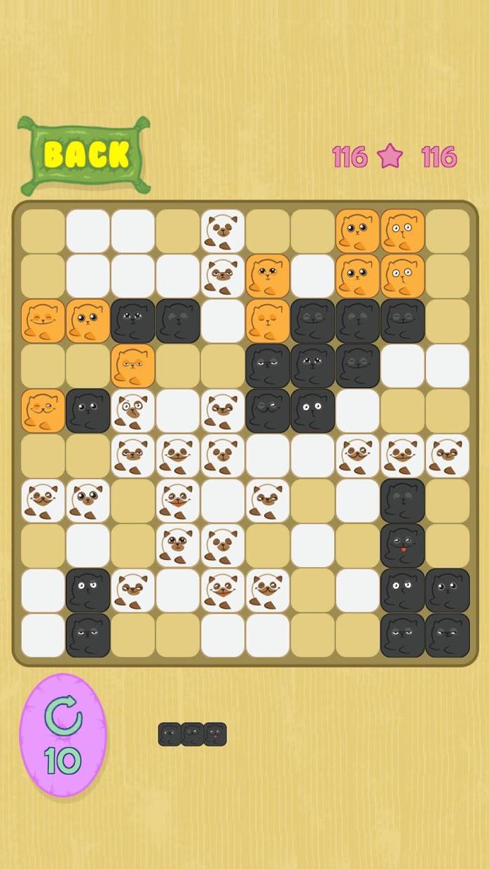 Cats Block Puzzle: 1010 tiles_截图_3