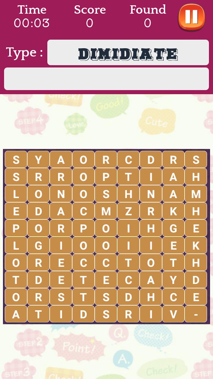 word search speed puzzle: characters find puzzles