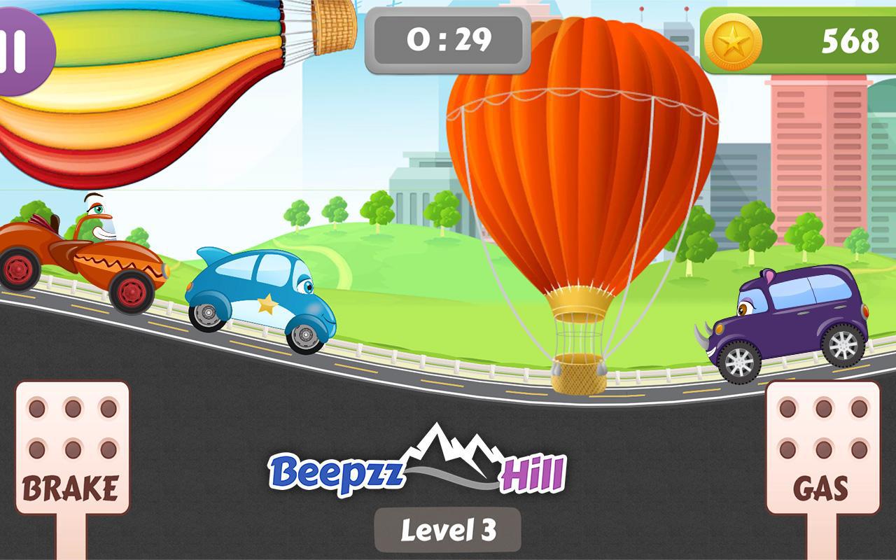 Beepzz 爬坡赛 - 赛车游戏的儿童_截图_3
