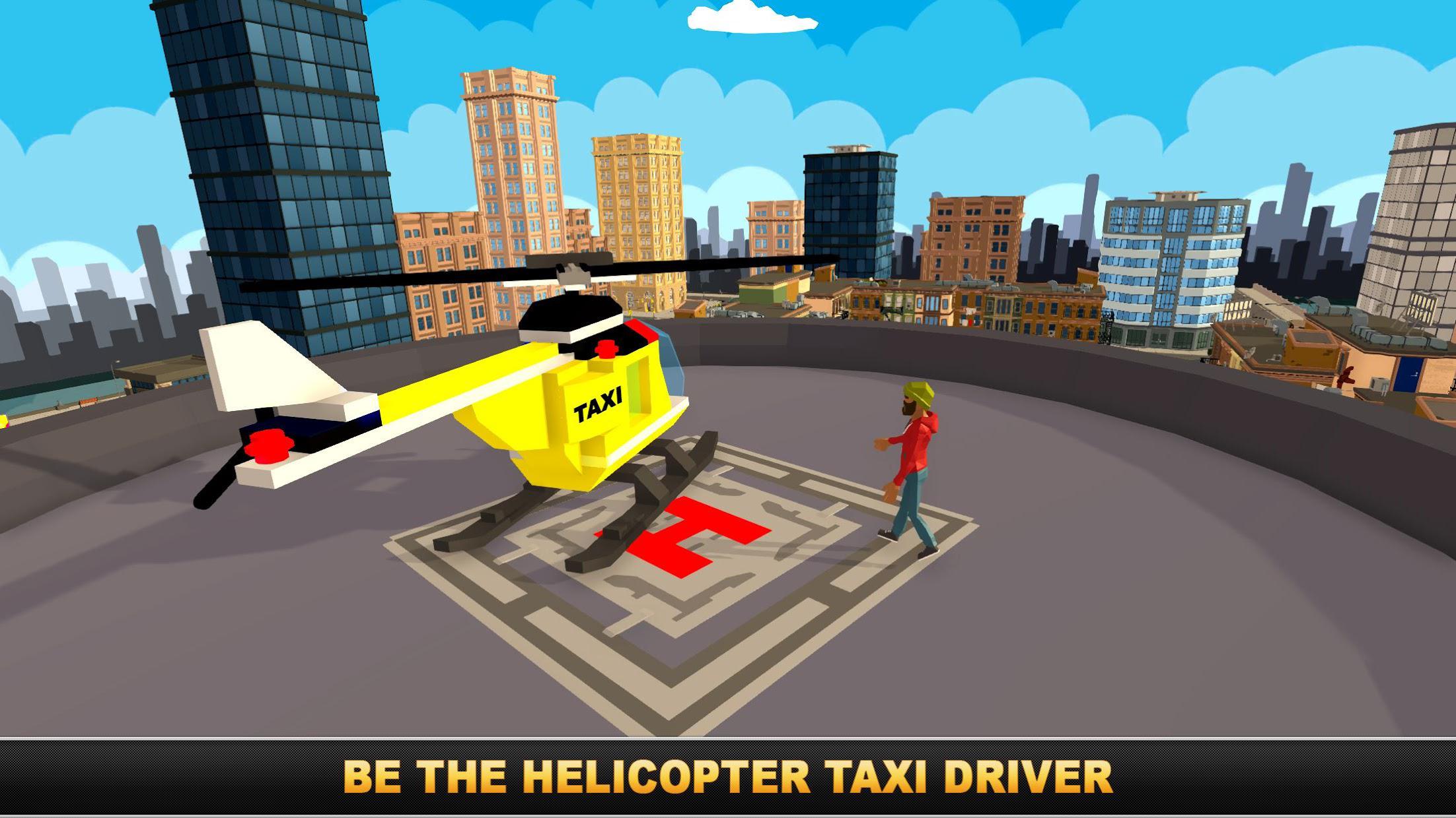 Smart City Taxi Helicopter Driving Simulator_截图_2