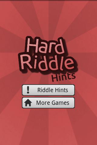 Hard Riddle Hints