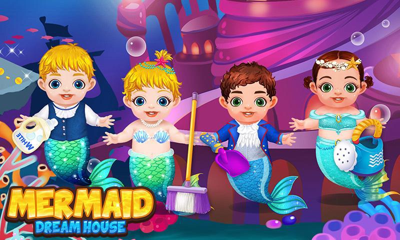 Mermaid Babies Fun House Clean_游戏简介_图4