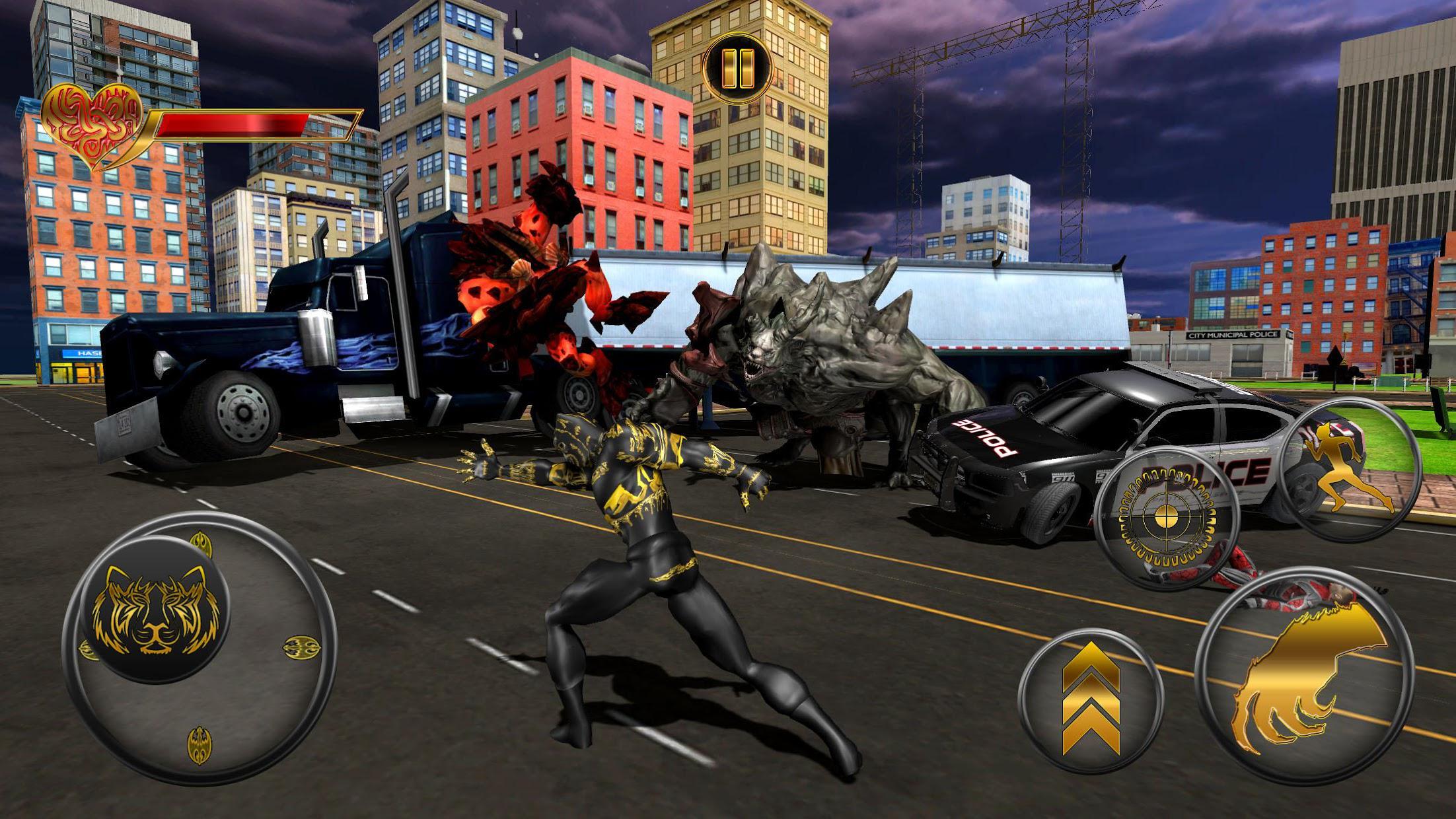 Panther Super Hero Crime City Rescue Battle
