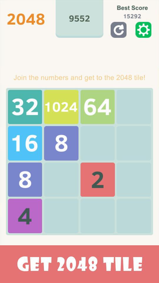 2048 - 简单好玩的数字融合游戏