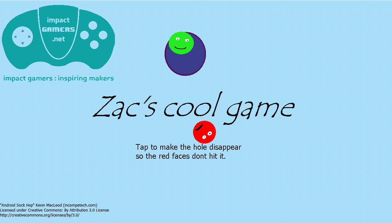 Zac's Cool Game - one click game
