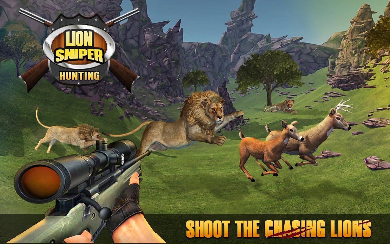 Lion Sniper Hunting Game - Safari Animals Hunter