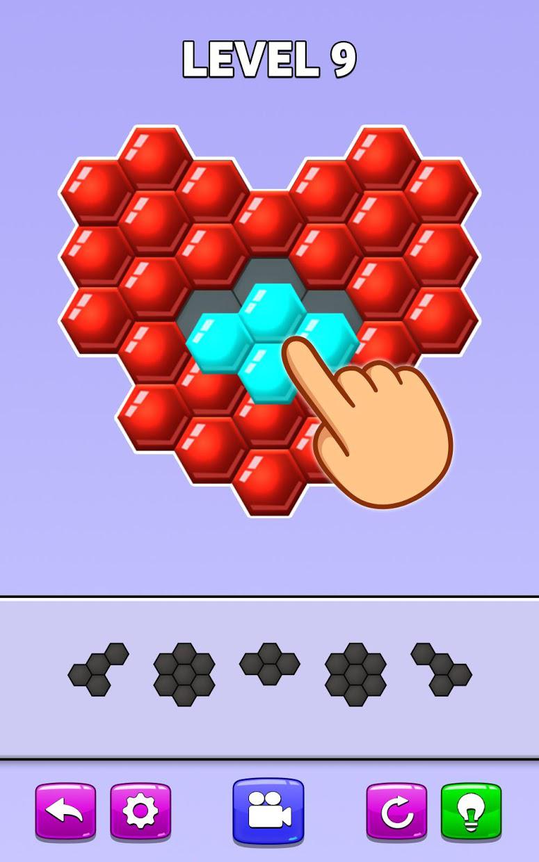 Color Match Puzzle - Fill the Hexa Board_截图_3