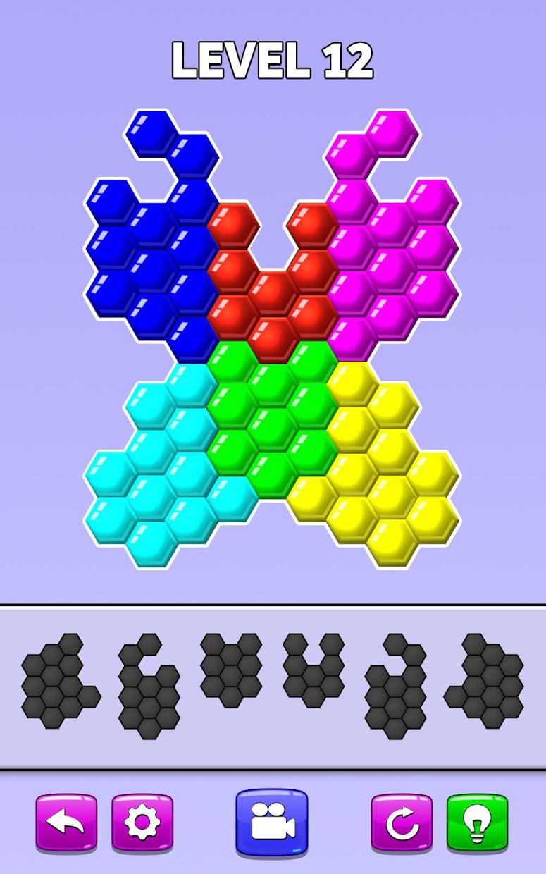 Color Match Puzzle - Fill the Hexa Board_游戏简介_图3