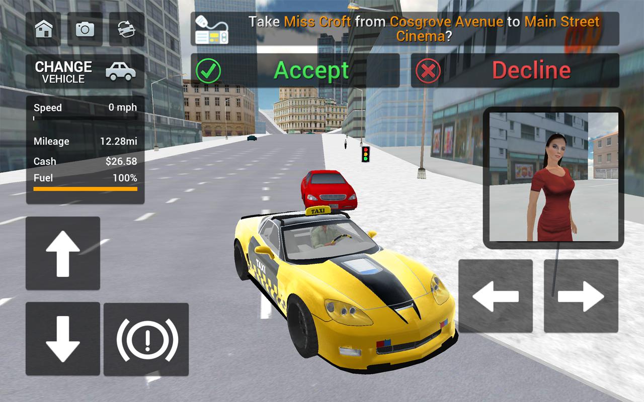City Taxi Cab Driving Simulator_截图_2