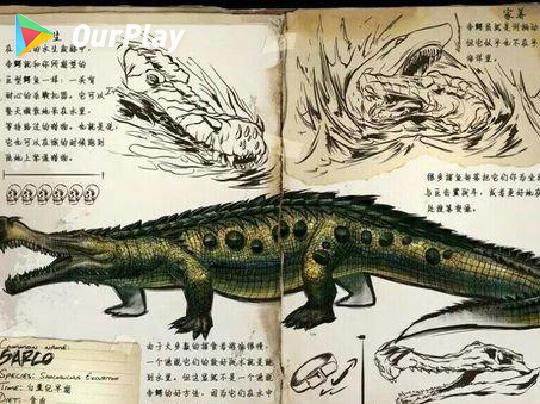 方舟生存进化帝鳄 属于大型古代肉食鳄鱼