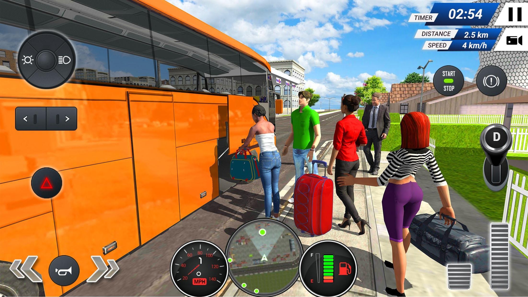 公交车模拟器2019  - 免费 - Bus Simulator 2019 - Free_截图_2