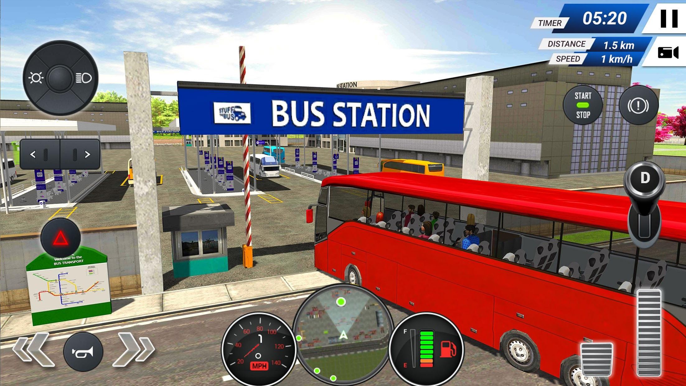 公交车模拟器2019  - 免费 - Bus Simulator 2019 - Free_截图_3