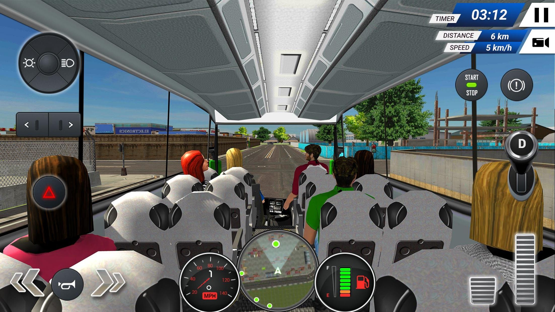 公交车模拟器2019  - 免费 - Bus Simulator 2019 - Free_截图_5