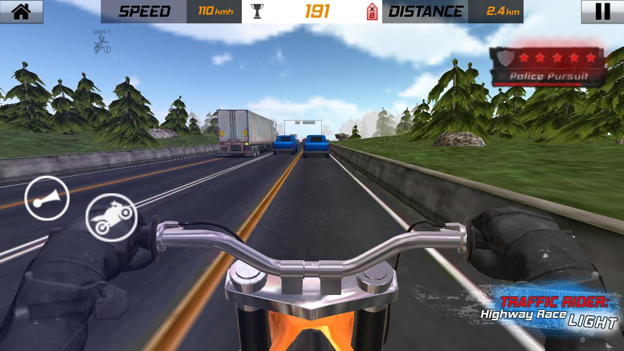 Traffic Rider: Highway Race Light_截图_4