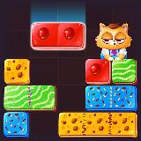 Feed Fat Cat: slide Block puzzle