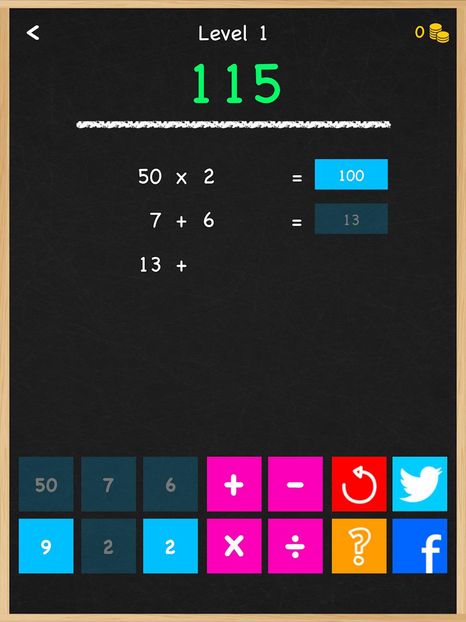 Numbers Game Math Brain Puzzle_截图_6
