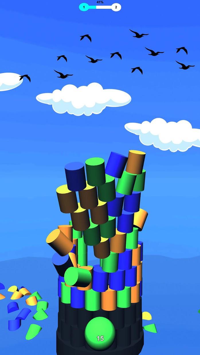 Color Stack Tower 2019 - Free Shooting Game_游戏简介_图2