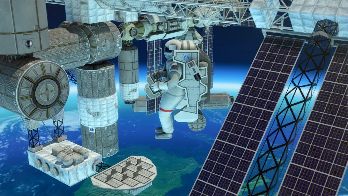 3D Space Walk Astronaut Simulator Shuttle Game_截图_3