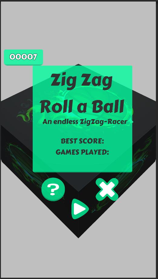 Zig Zag Zig Roll a Ball