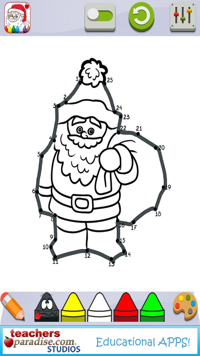 Christmas Dot to Dot and Coloring Pages_游戏简介_图3