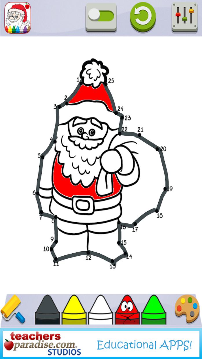 Christmas Dot to Dot and Coloring Pages_游戏简介_图4
