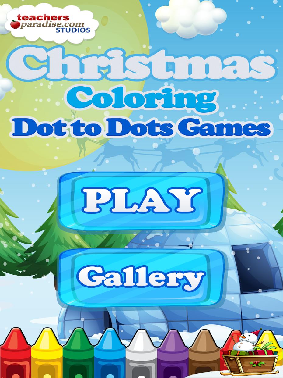 Christmas Dot to Dot and Coloring Pages_截图_5