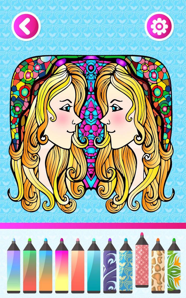 Fashion Adult Coloring Books_游戏简介_图2