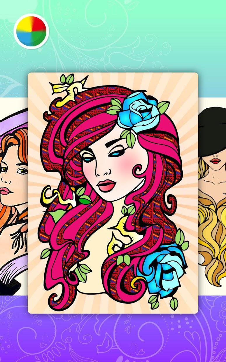Fashion Adult Coloring Books_游戏简介_图3