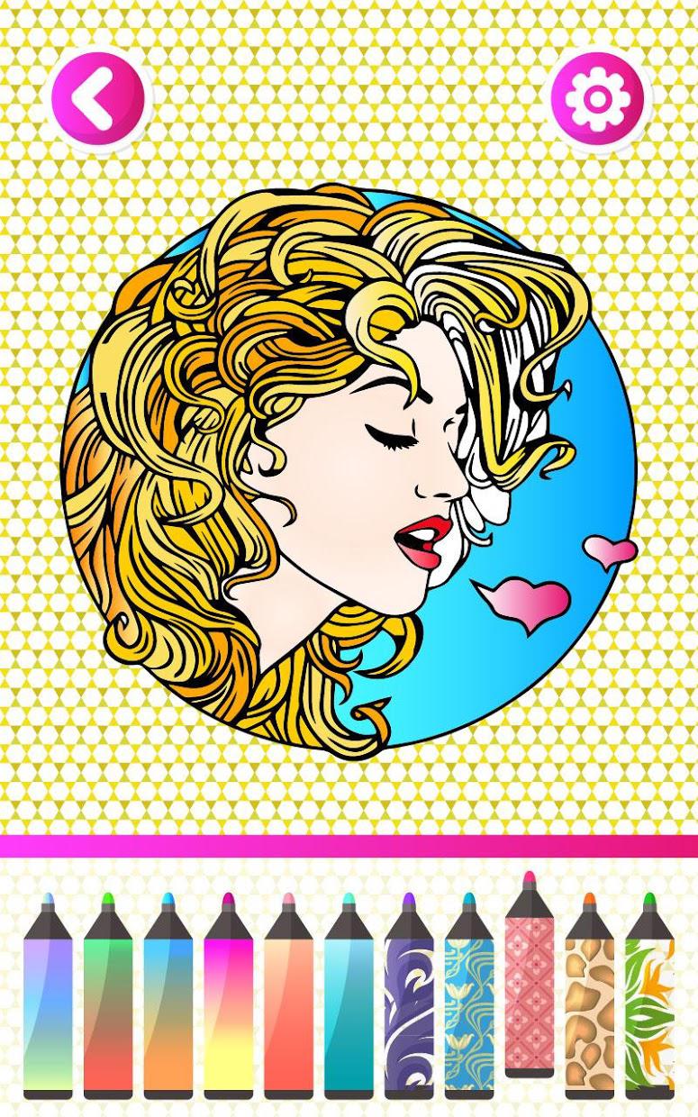 Fashion Adult Coloring Books_游戏简介_图4
