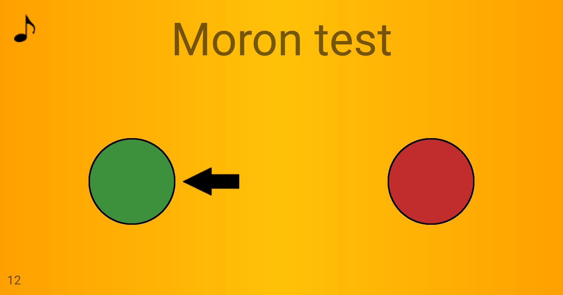 Moron test