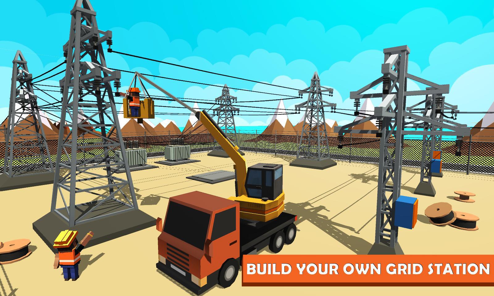 Electrical Grid Station Construction: Building Sim_截图_3