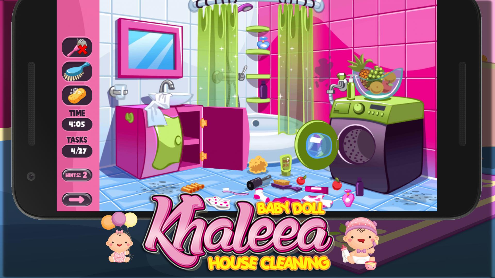 Khaleea - Baby Doll Cleaning House_游戏简介_图2