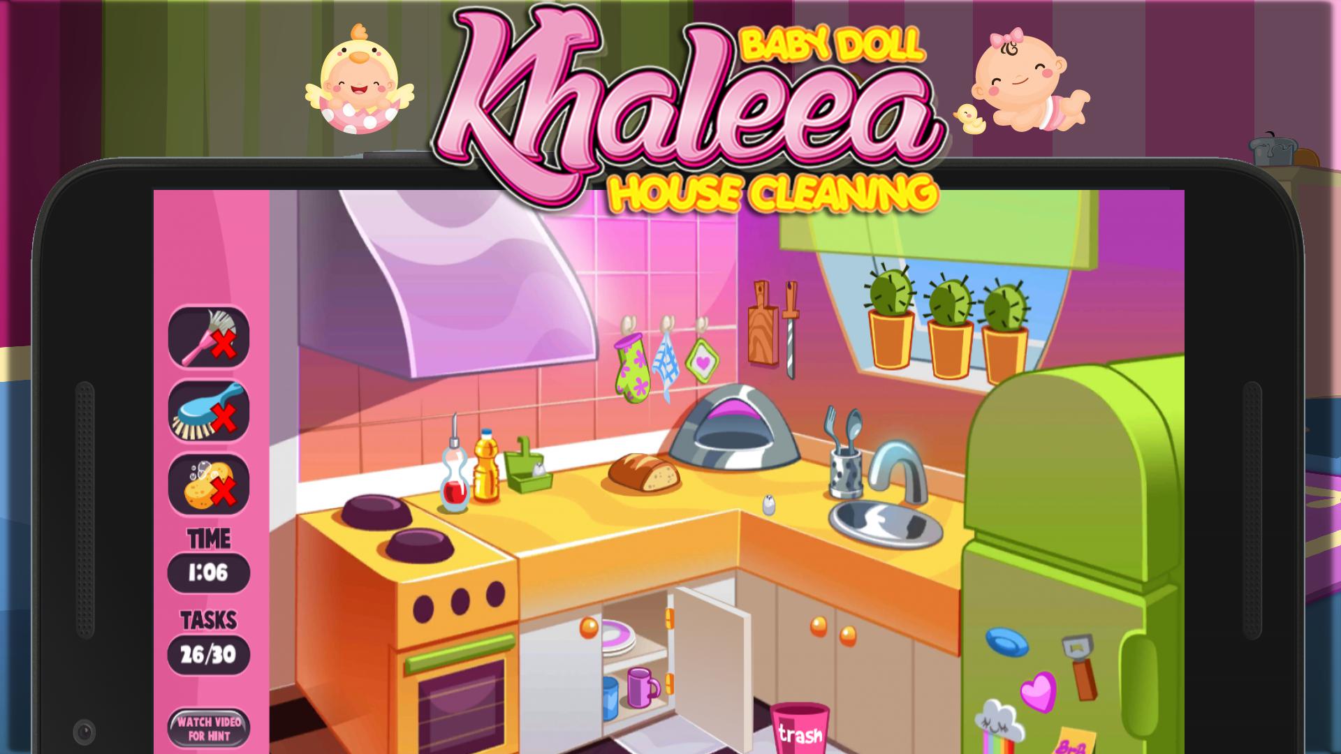 Khaleea - Baby Doll Cleaning House_游戏简介_图4