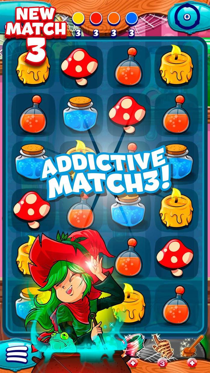 The Apprentice Witch - Puzzle Match 3 Game