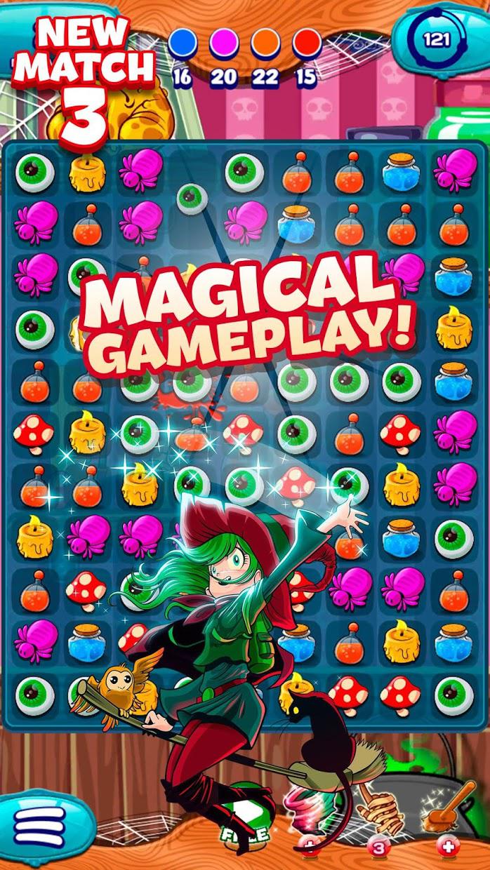 The Apprentice Witch - Puzzle Match 3 Game_截图_3
