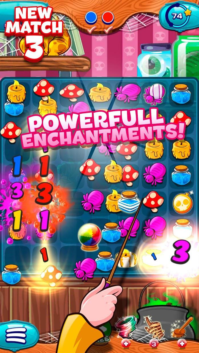 The Apprentice Witch - Puzzle Match 3 Game_截图_4