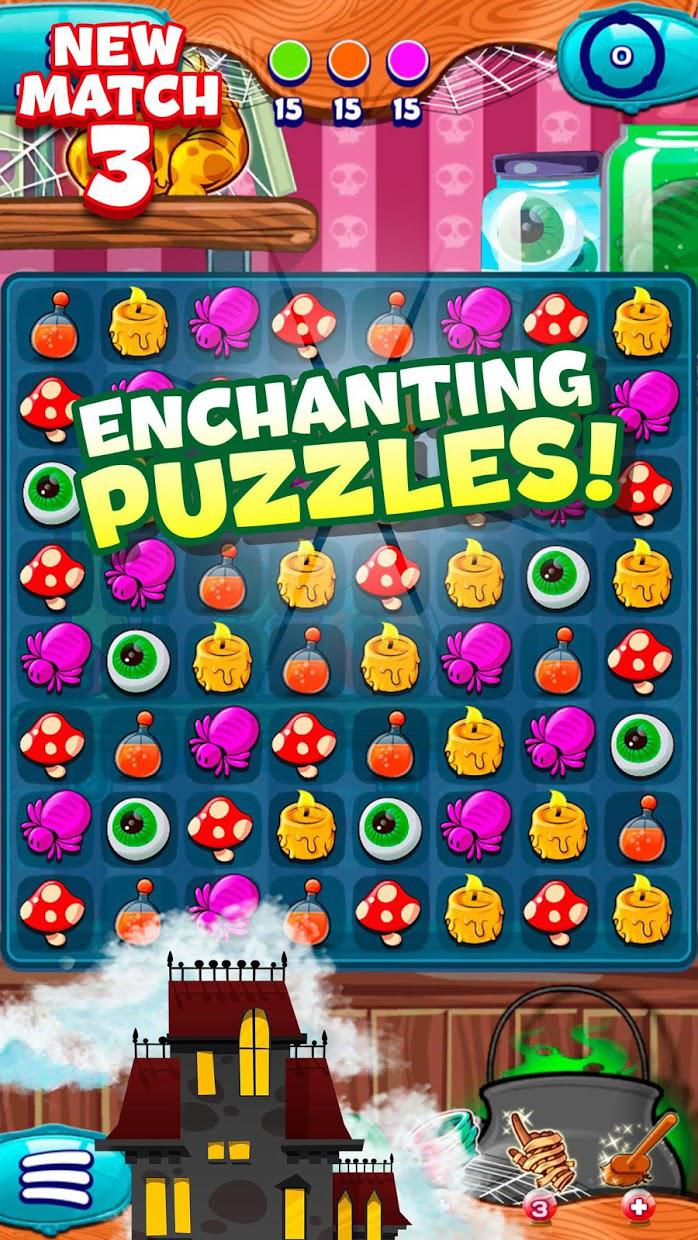 The Apprentice Witch - Puzzle Match 3 Game_截图_6
