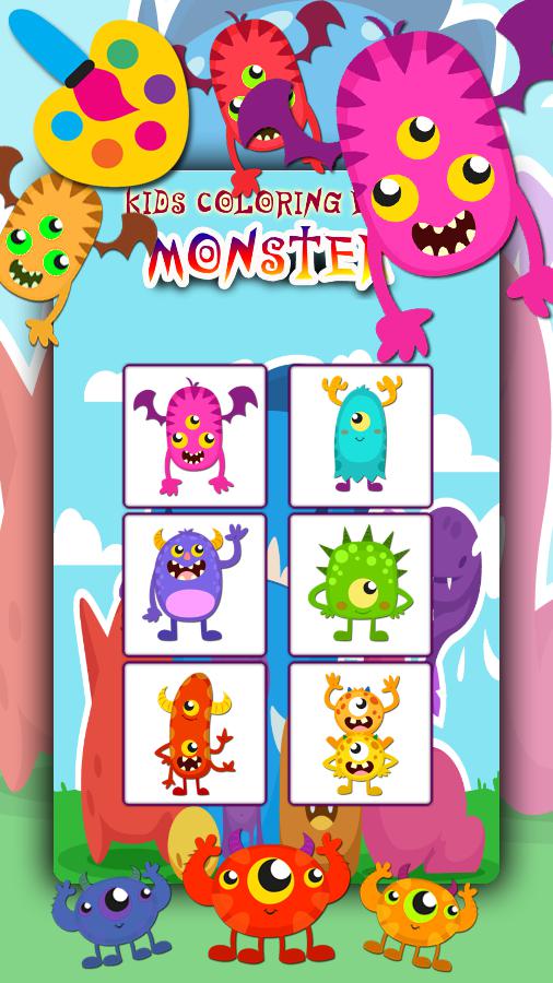 Monster Kids Coloring Book_游戏简介_图2