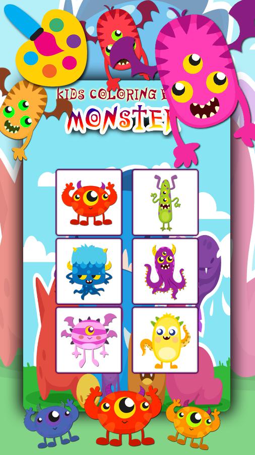 Monster Kids Coloring Book_截图_3