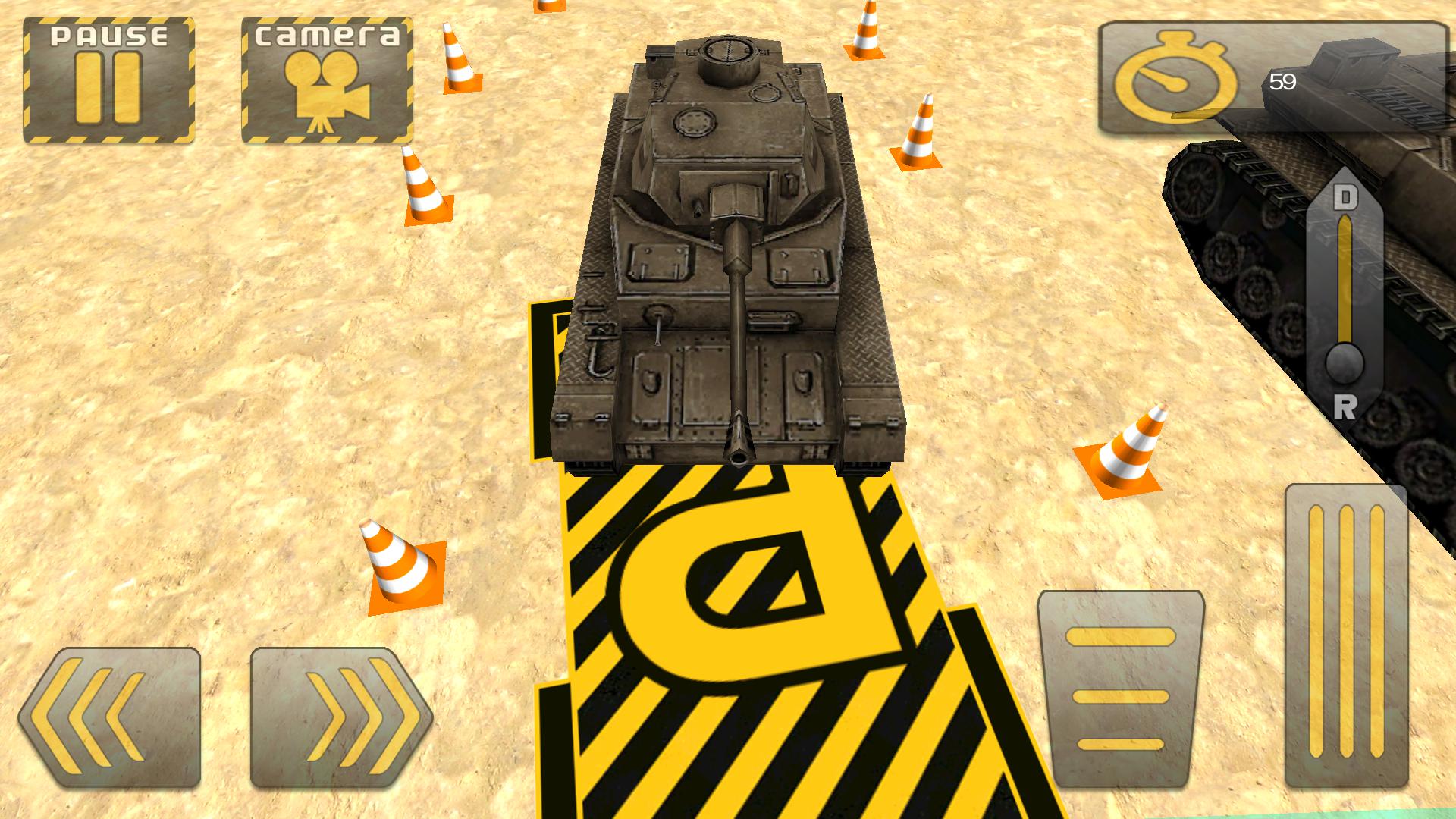 3D Army Tank Parking_截图_3