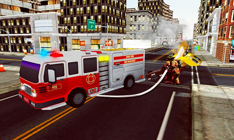 消防员3D：救援消防车_截图_3