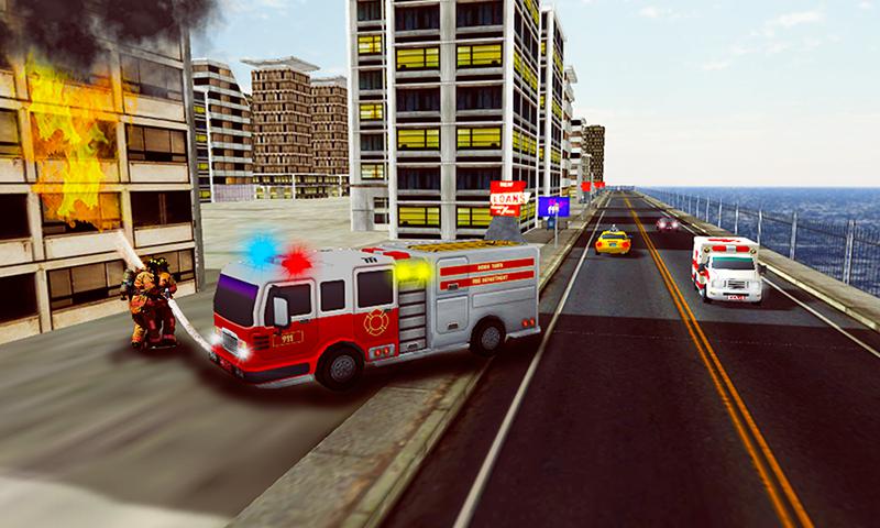 消防员3D：救援消防车_截图_6