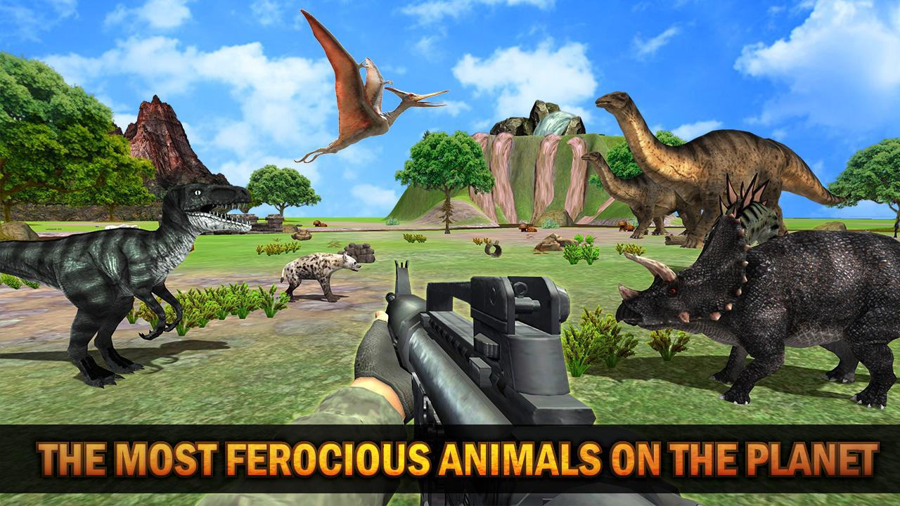 Dinosaur Hunting 3D Free Sniper Safari Adventure_截图_3