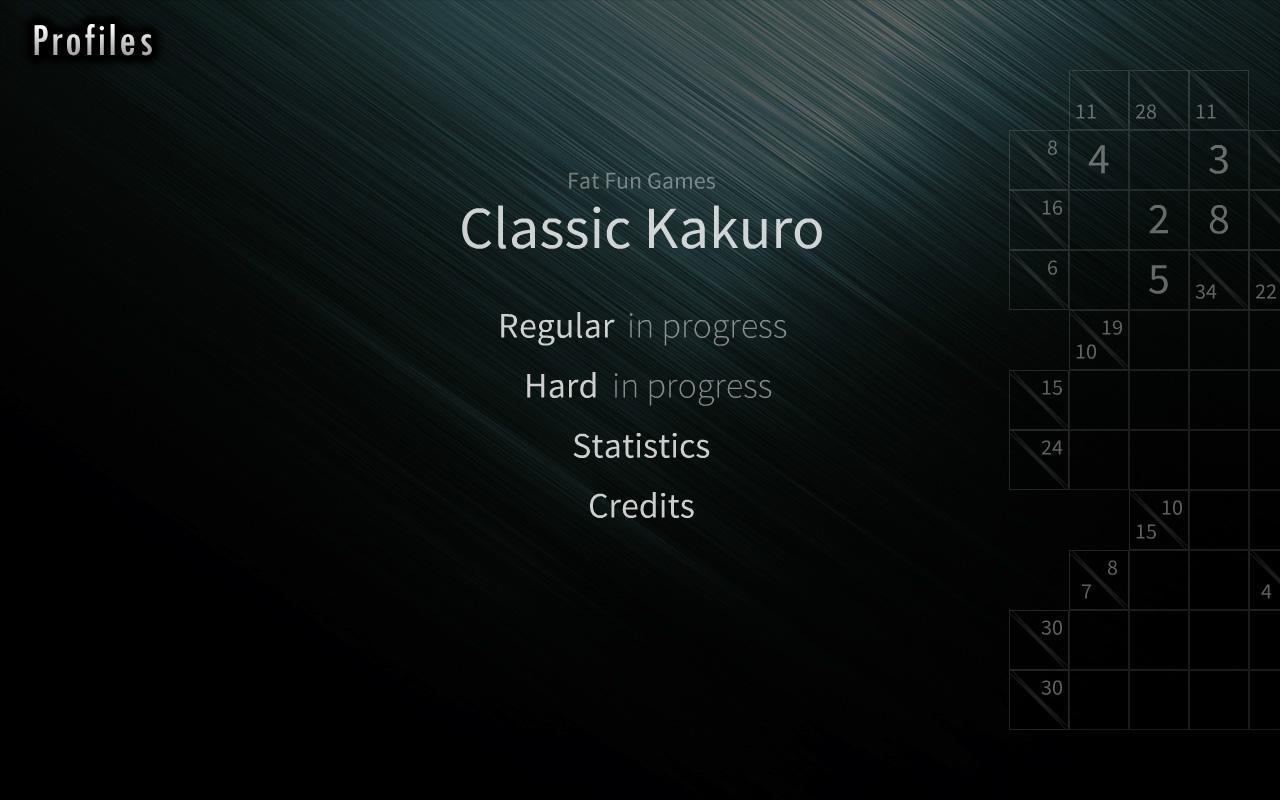 Classic Kakuro
