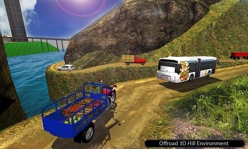 越野水果运输车卡车：驾驶模拟器_截图_2