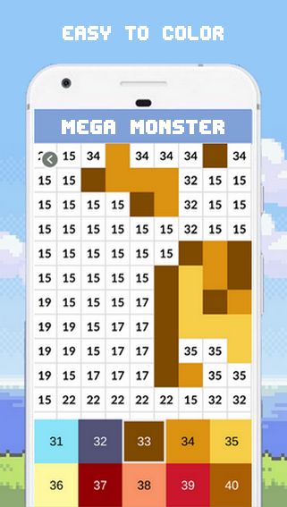 Mega Monster - Mega Pixelmons Color By Number_截图_3