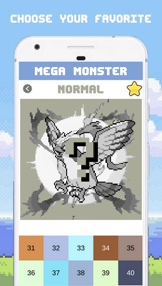 Mega Monster - Mega Pixelmons Color By Number_游戏简介_图4