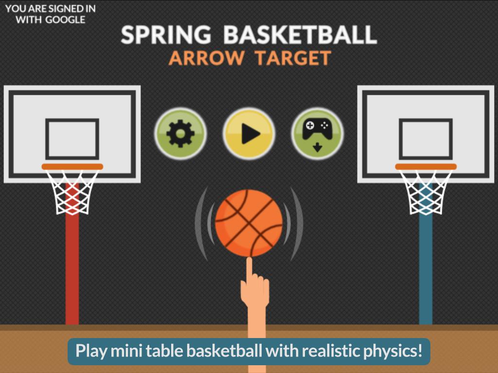 Spring Basketball Arrow Target