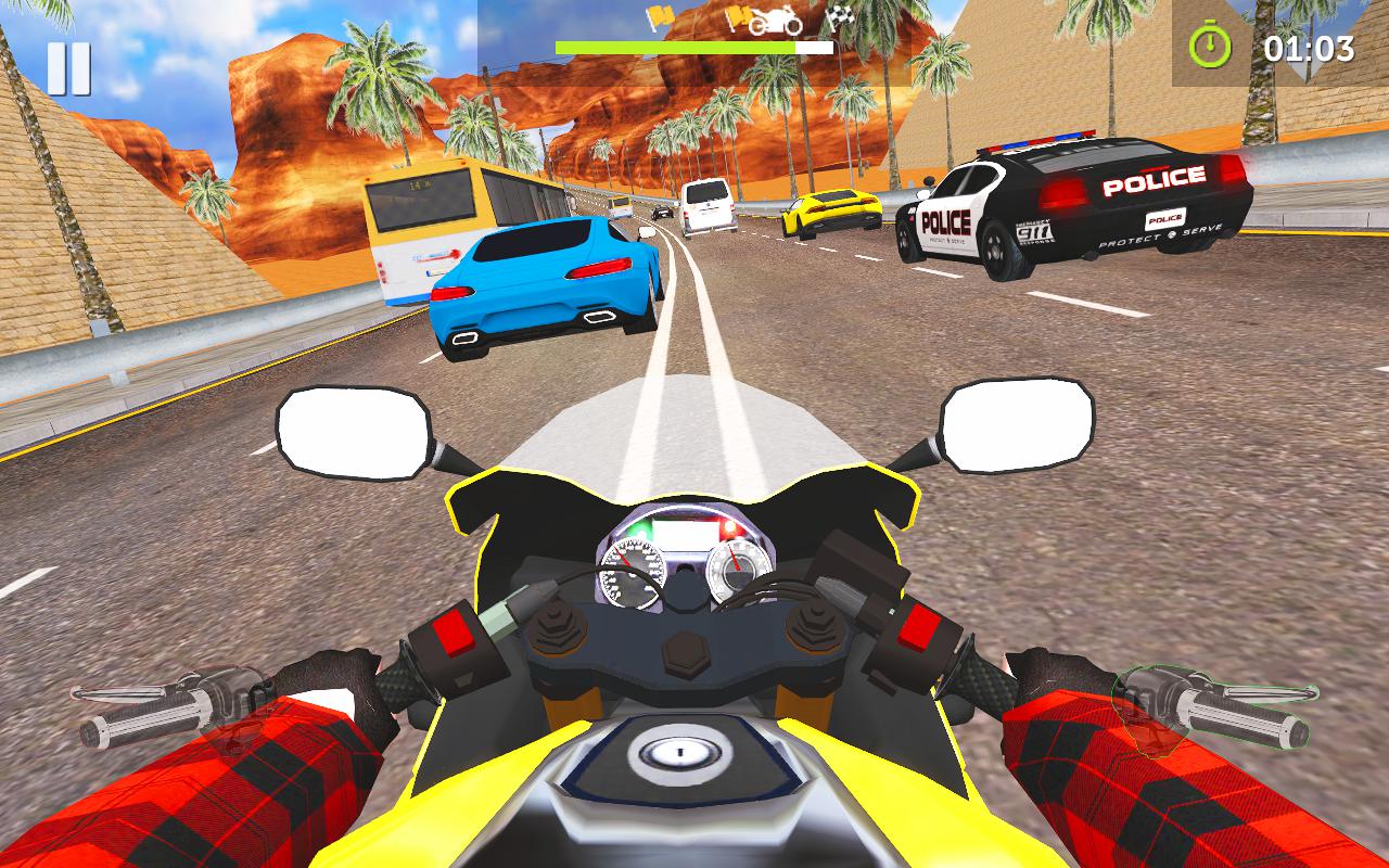 Moto Traffic Rider 3D Highway_截图_3